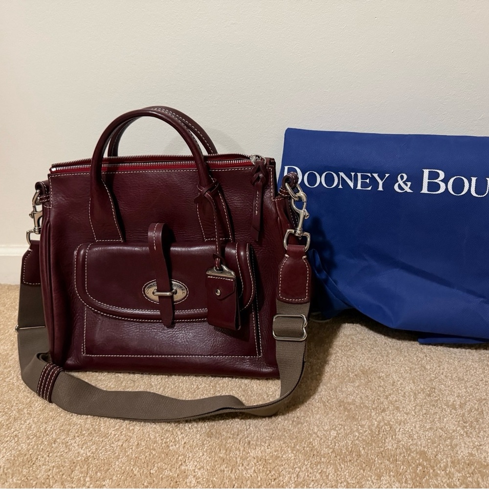 Dooney & Bourke Rich Burgundy Leather Satchel